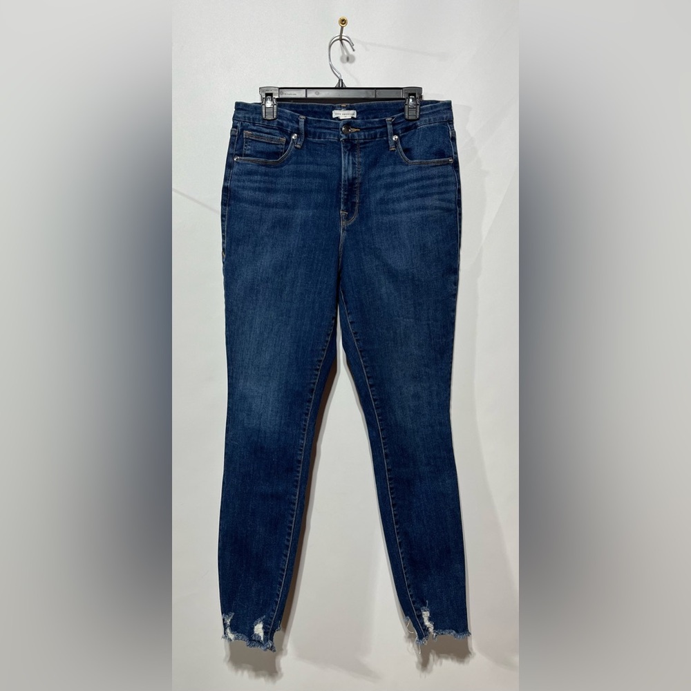 Good American High Rise Skinny Jeans Size 15 Inseam 29”‎